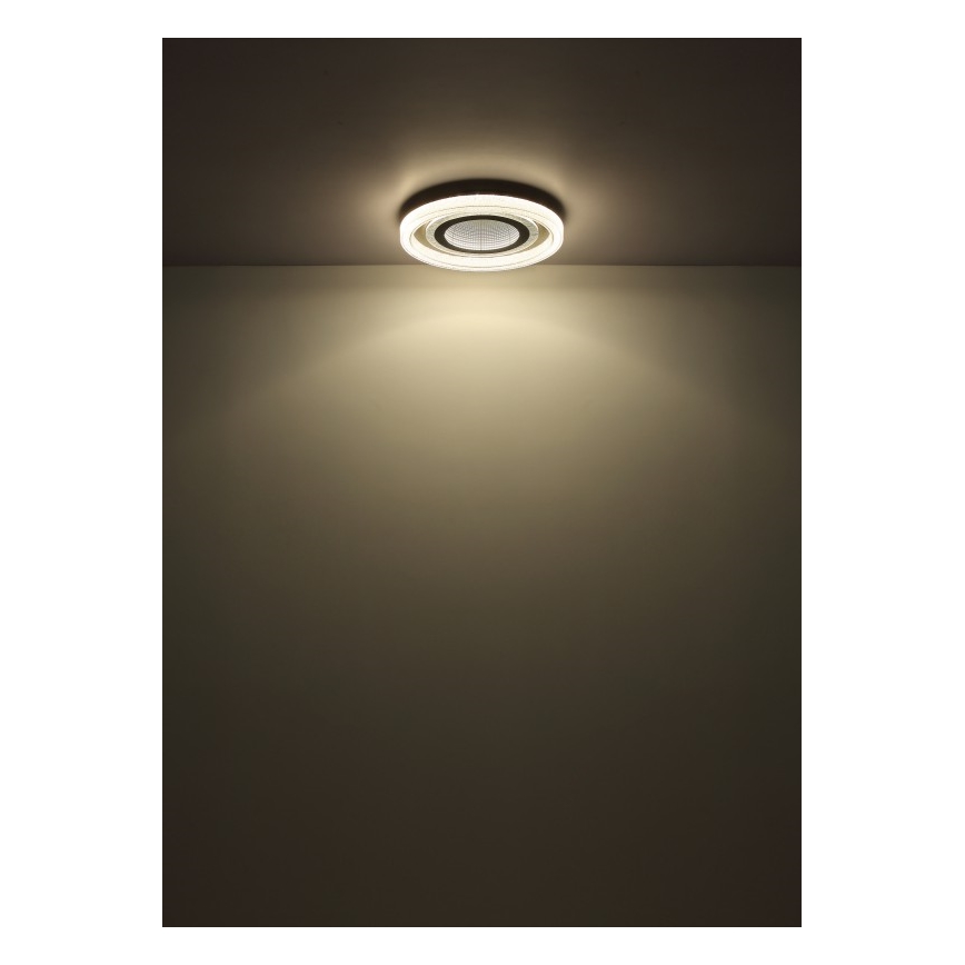 Globo - LED Stmívatelné stropní svítidlo LED/48W/230V 2700-6000K pr. 48 cm antracit + dálkové ovládání