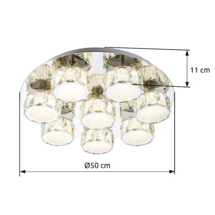 Globo - LED Stmívatelné stropní svítidlo LED/64W/230V 4000K pr. 50 cm
