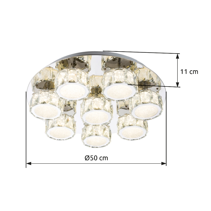Globo - LED Stmívatelné stropní svítidlo LED/64W/230V 4000K pr. 50 cm