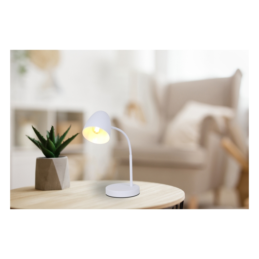 Globo - Stolní lampa 1xE14/25W/230V bílá