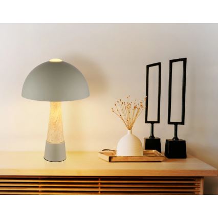 Globo - Stolní lampa 1xE27ILLU/40W/230V šedá