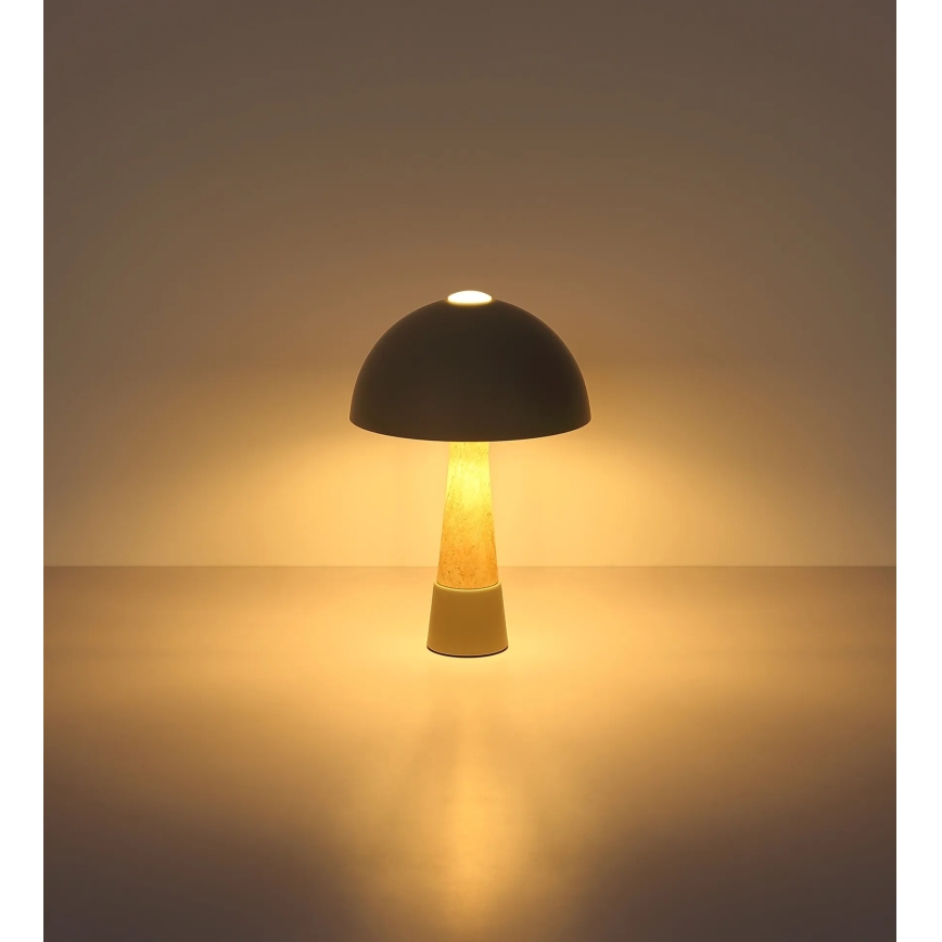 Globo - Stolní lampa 1xE27ILLU/40W/230V šedá