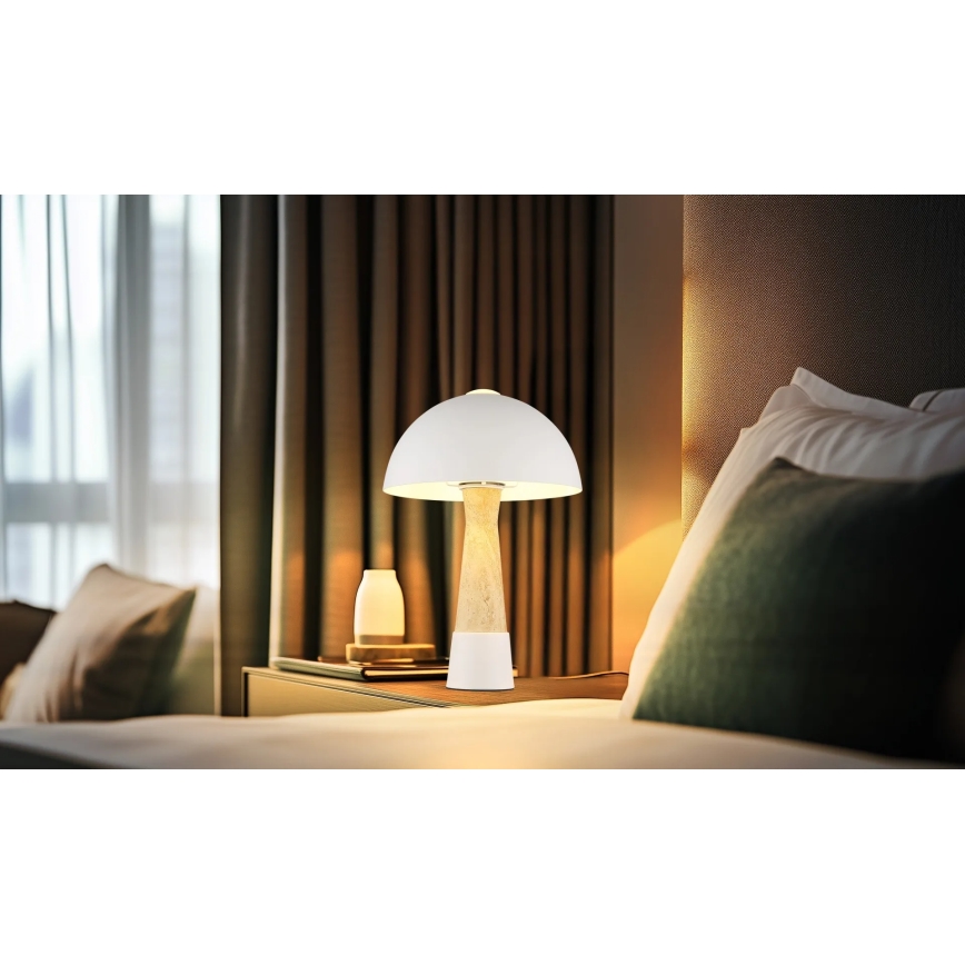 Globo - Stolní lampa 1xE27ILLU/40W/230V krémová