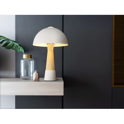 Globo - Stolní lampa 1xE27ILLU/40W/230V krémová
