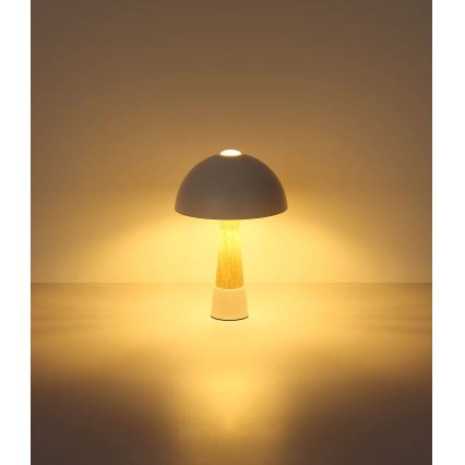 Globo - Stolní lampa 1xE27ILLU/40W/230V krémová