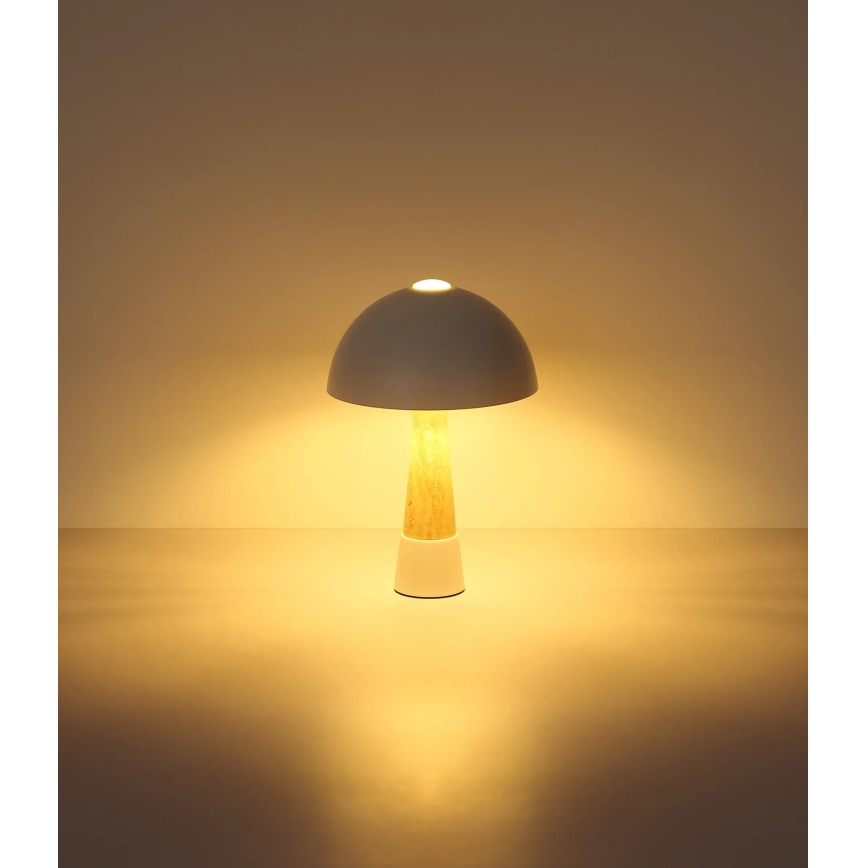 Globo - Stolní lampa 1xE27ILLU/40W/230V krémová