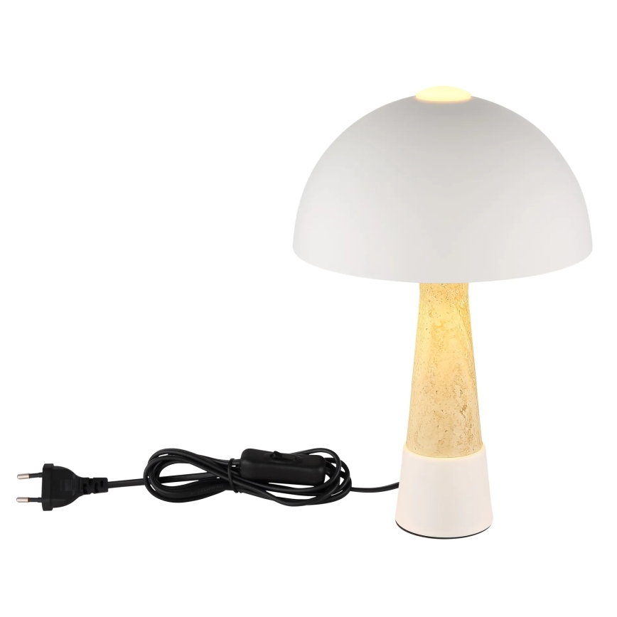 Globo - Stolní lampa 1xE27ILLU/40W/230V krémová