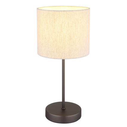 Globo - Stolní lampa 1xE27/25W/230V černá/béžová