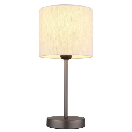 Globo - Stolní lampa 1xE27/25W/230V černá/béžová