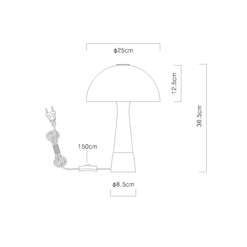 Globo - Stolní lampa 1xE27ILLU/40W/230V zelená