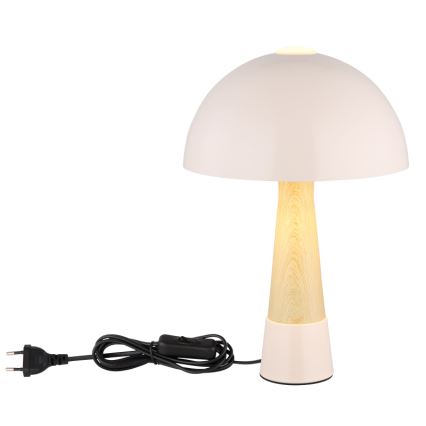 Globo - Stolní lampa 1xE27ILLU/40W/230V béžová