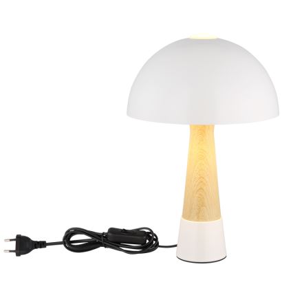 Globo - Stolní lampa 1xE27ILLU/40W/230V bílá