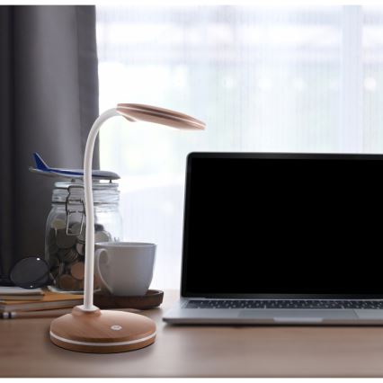 Globo - LED Stmívatelná dotyková stolní lampa LED/4W/230V hnědá