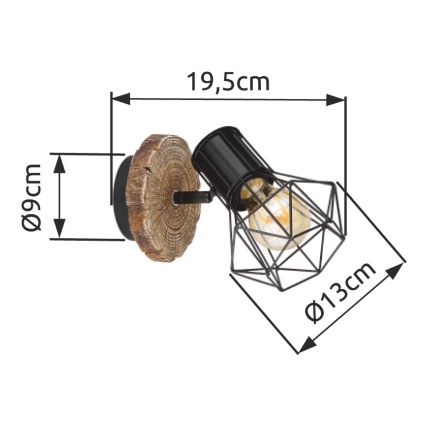 Globo - Nástěnné bodové svítidlo 1xE27/60W/230V