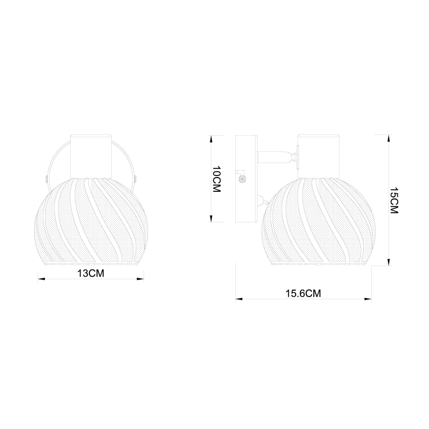 Globo - Nástěnné bodové svítidlo 1xE27/40W/230V