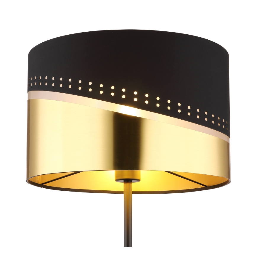 Globo - Stojací lampa 1xE27/60W/230V pr. 35 cm černá/zlatá