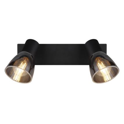 Globo - Nástěnné bodové svítidlo 2xE14/40W/230V černá