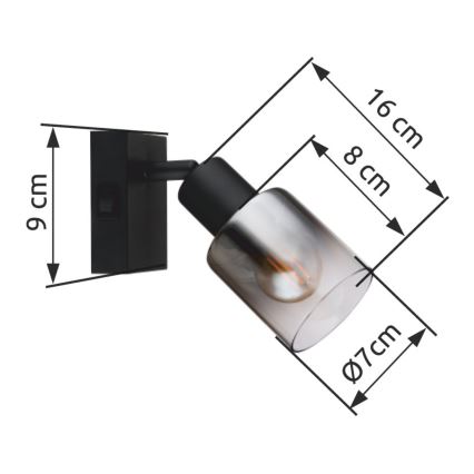 Globo - Nástěnné bodové svítidlo 1xE14/40W/230V