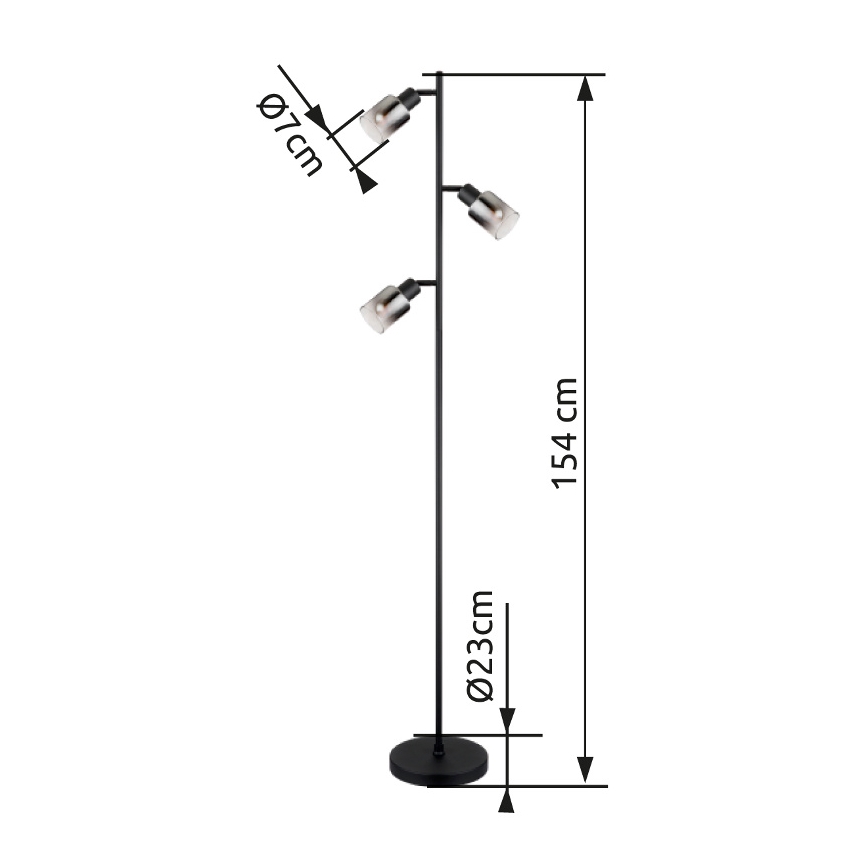 Globo - Stojací lampa 3xE14/40W/230V