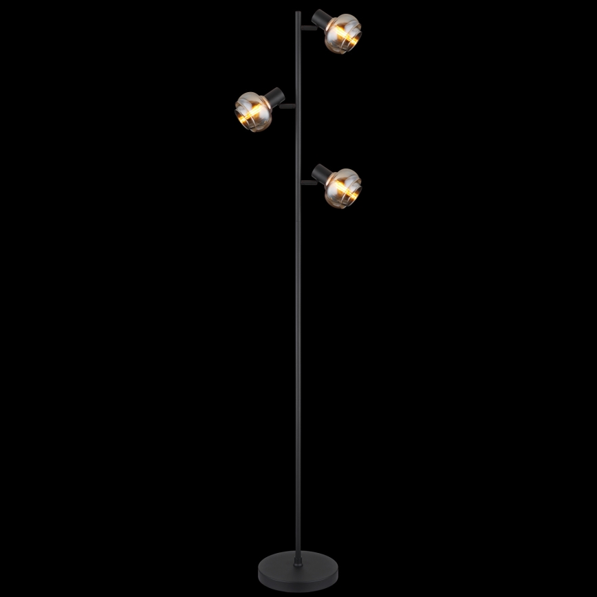 Globo - Stojací lampa 3xE14/40W/230V černá