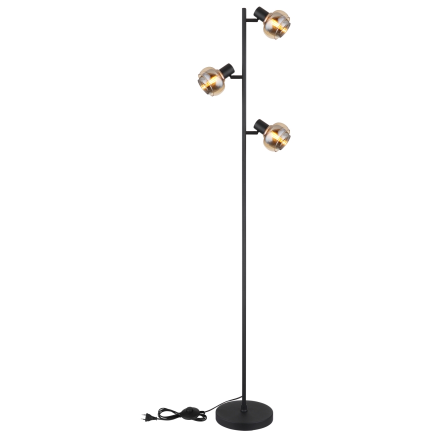 Globo - Stojací lampa 3xE14/40W/230V černá
