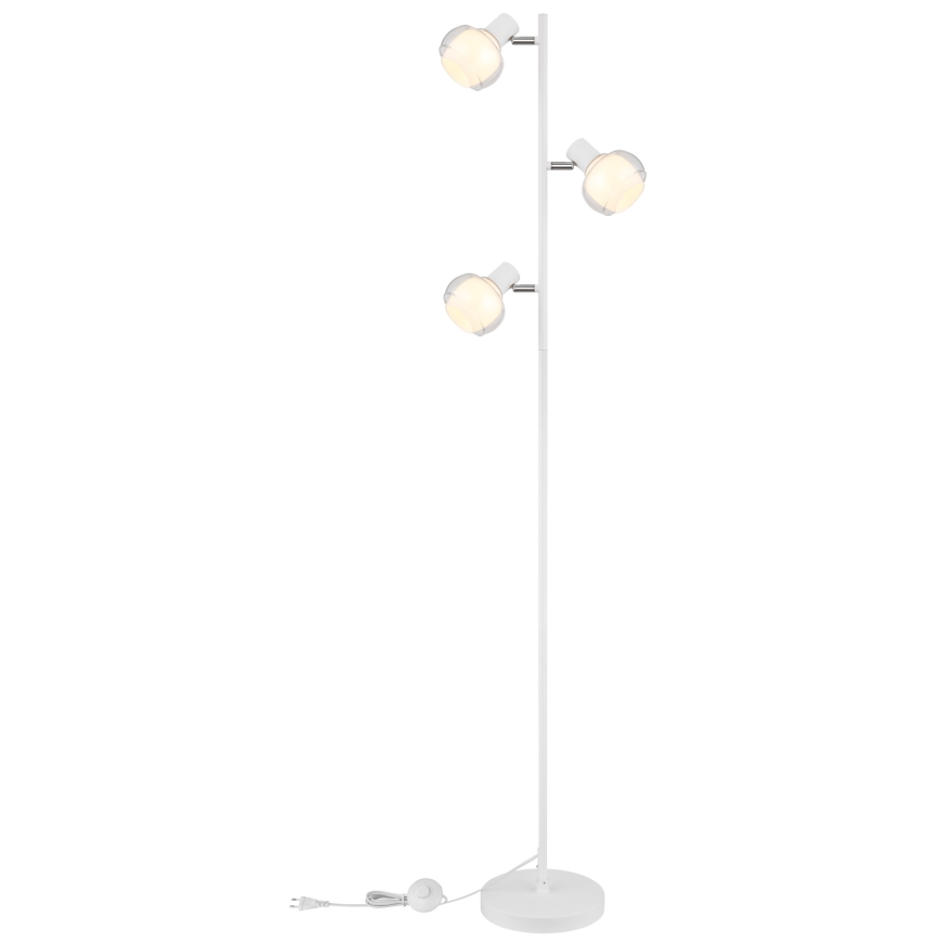 Globo - Stojací lampa 3xE14/40W/230V bílá