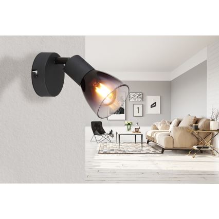 Globo - Nástěnné bodové svítidlo 1xE14/25W/230V černá