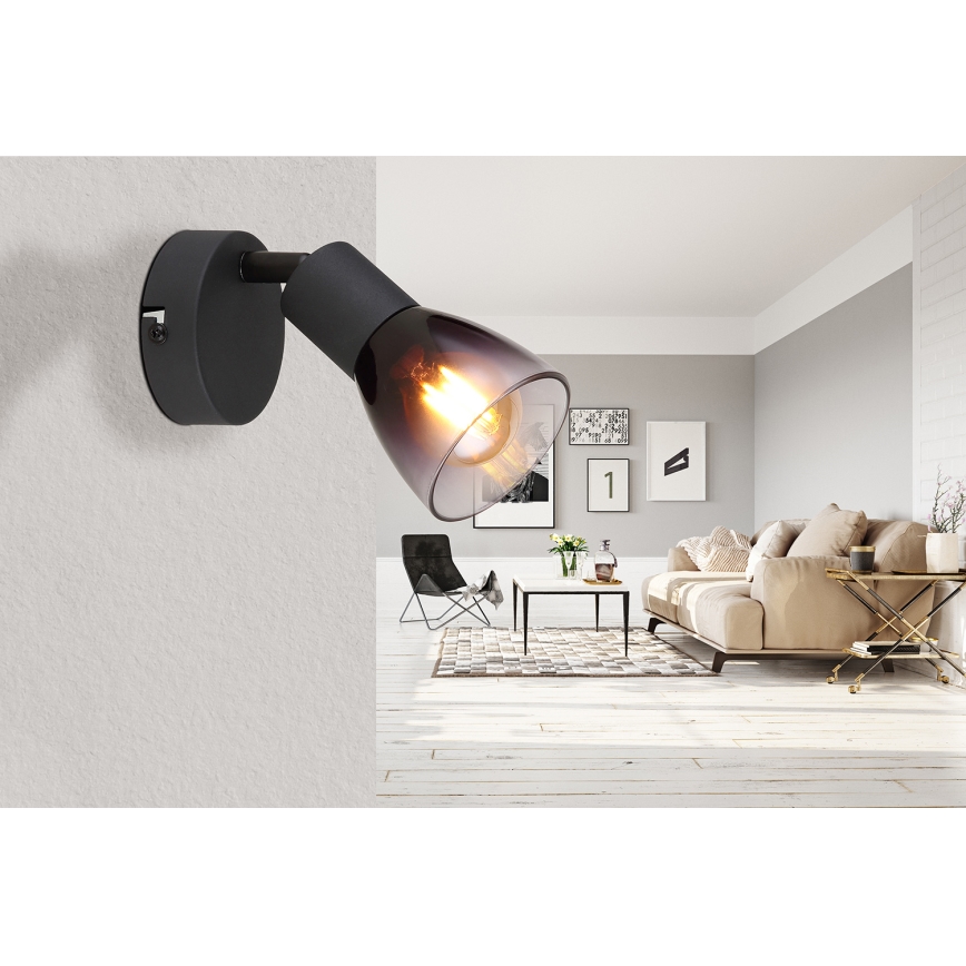 Globo - Nástěnné bodové svítidlo 1xE14/25W/230V černá
