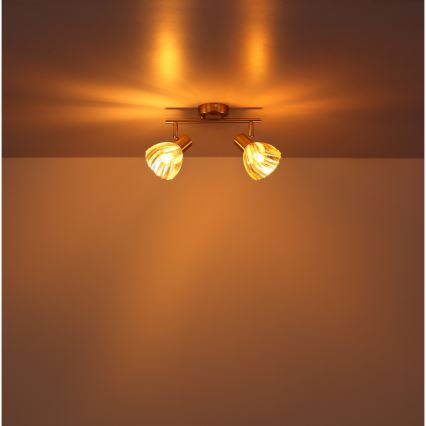 Globo - Bodové svítidlo 2xE14/40W/230V zlatá