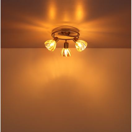 Globo - Bodové svítidlo 3xE14/40W/230V zlatá