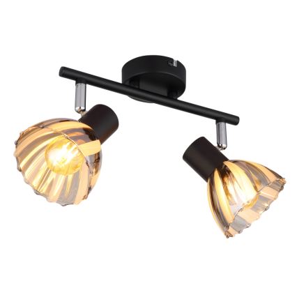 Globo - Bodové svítidlo 2xE14/40W/230V černá