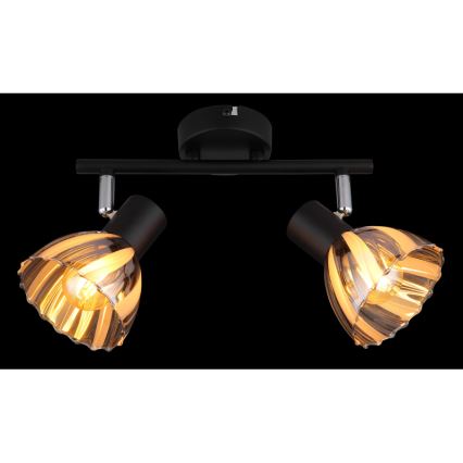 Globo - Bodové svítidlo 2xE14/40W/230V černá