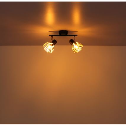 Globo - Bodové svítidlo 2xE14/40W/230V černá