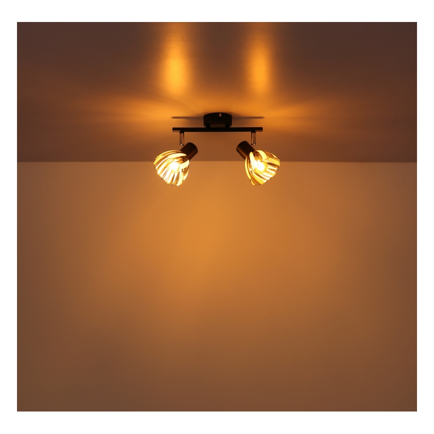 Globo - Bodové svítidlo 2xE14/40W/230V černá