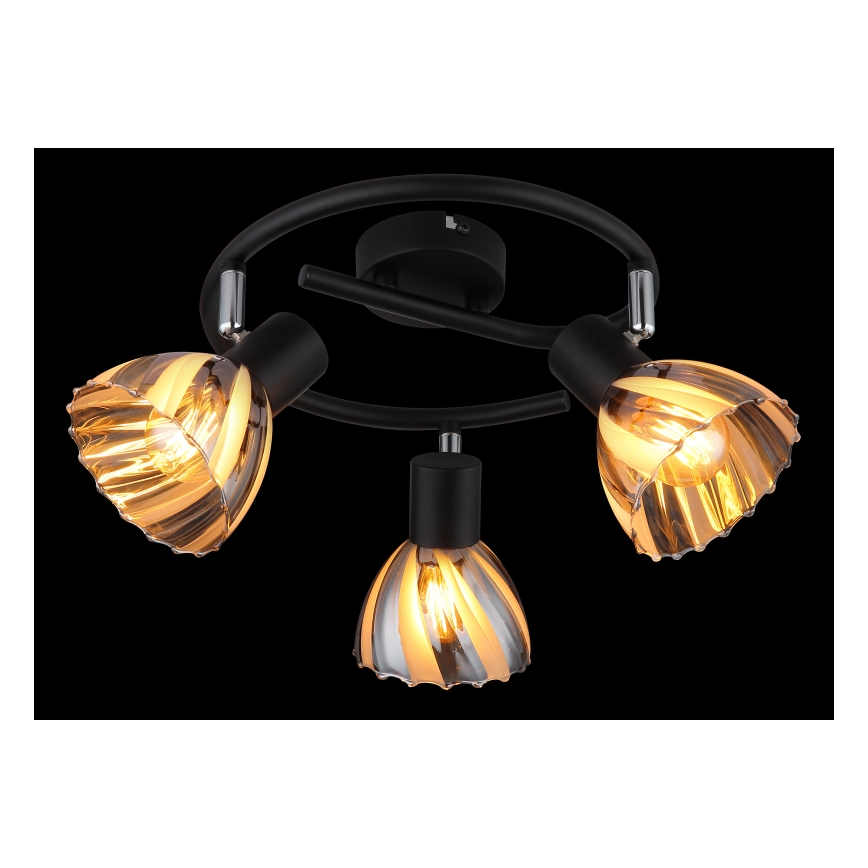Globo - Bodové svítidlo 3xE14/40W/230V černá