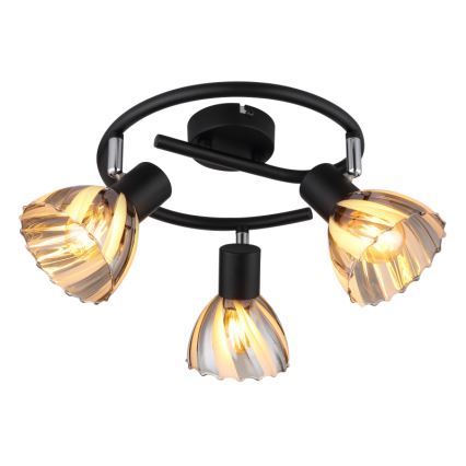 Globo - Bodové svítidlo 3xE14/40W/230V černá