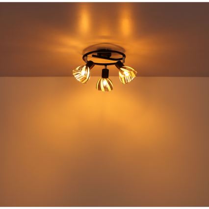 Globo - Bodové svítidlo 3xE14/40W/230V černá