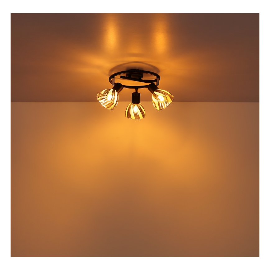 Globo - Bodové svítidlo 3xE14/40W/230V černá
