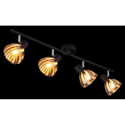Globo - Bodové svítidlo 4xE14/40W/230V černá