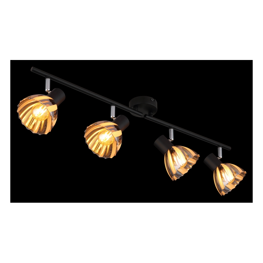 Globo - Bodové svítidlo 4xE14/40W/230V černá