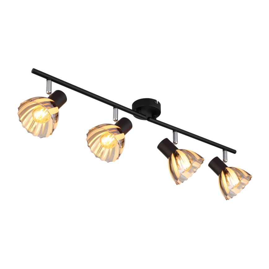 Globo - Bodové svítidlo 4xE14/40W/230V černá