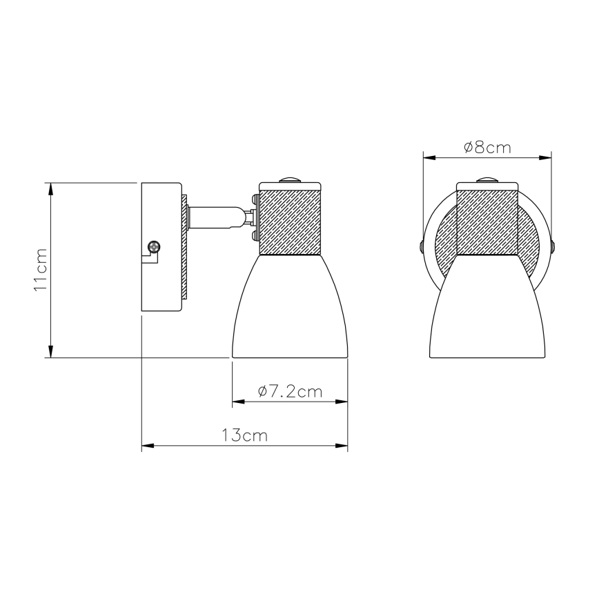 Globo - Bodové svítidlo 1xE14/40W/230V jasan