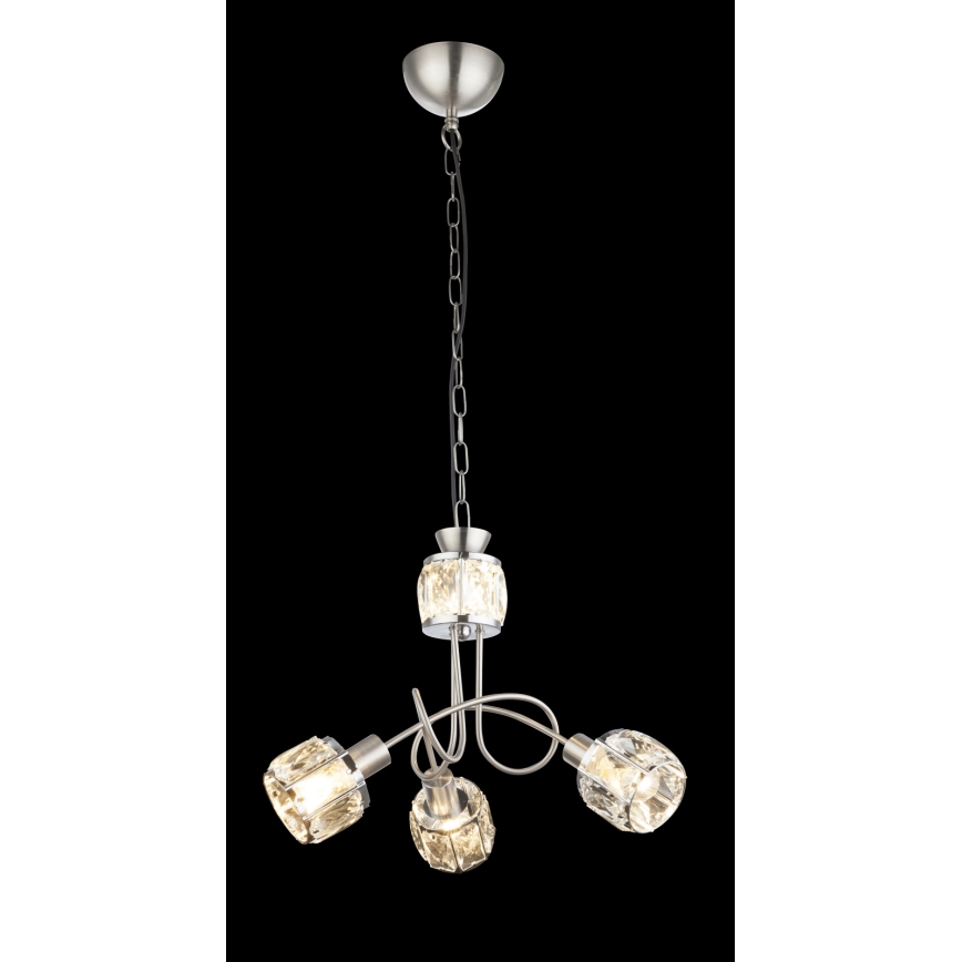 Globo - LED Lustr na řetězu 3xE14/40W/230V + LED/5W