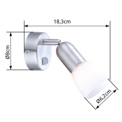 Globo - Nástěnné bodové svítidlo 1xE14/40W/230V