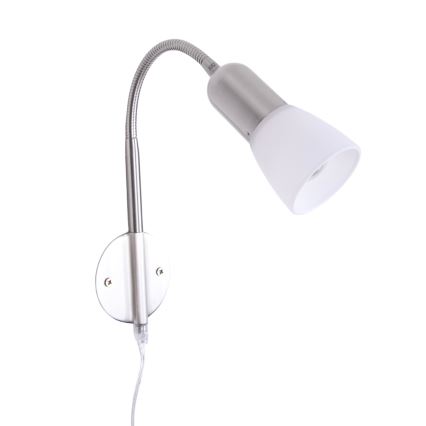 Globo - Flexibilní lampička 1xE14/40W/230V matný chrom