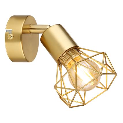 Globo - Nástěnné bodové svítidlo 1xE14/40W/230V zlatá