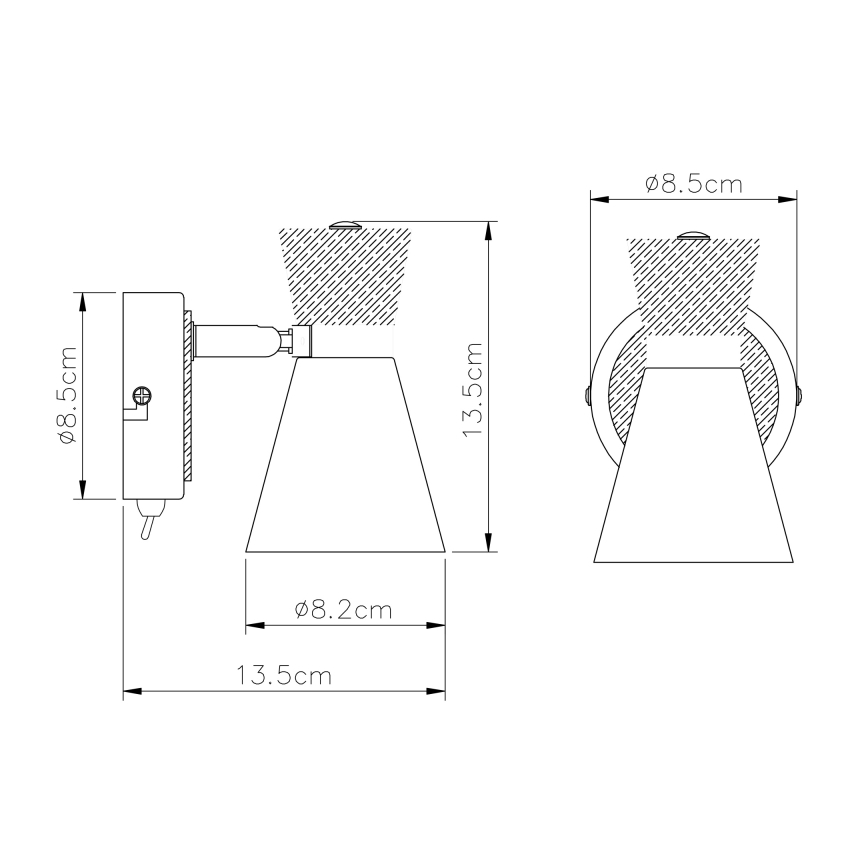 Globo - Nástěnné bodové svítidlo 1xE14/25W/230V