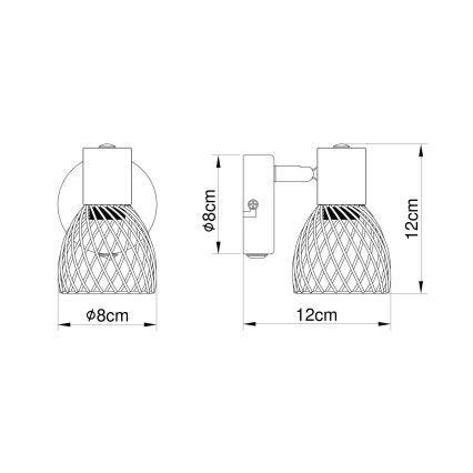 Globo - Nástěnné bodové svítidlo 1xE14/40W/230V