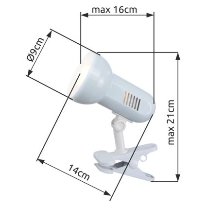 Globo - Stolní lampa 1xE27/40W/230V