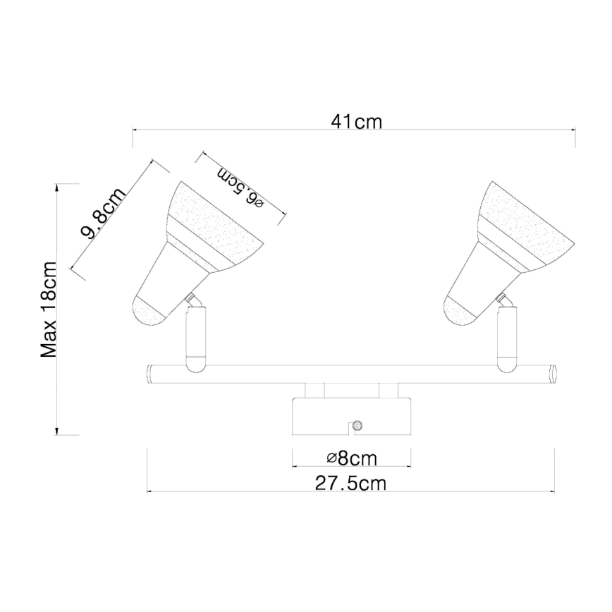 Globo - LED Bodové svítidlo 2xLED/4W/230V lesklý chrom